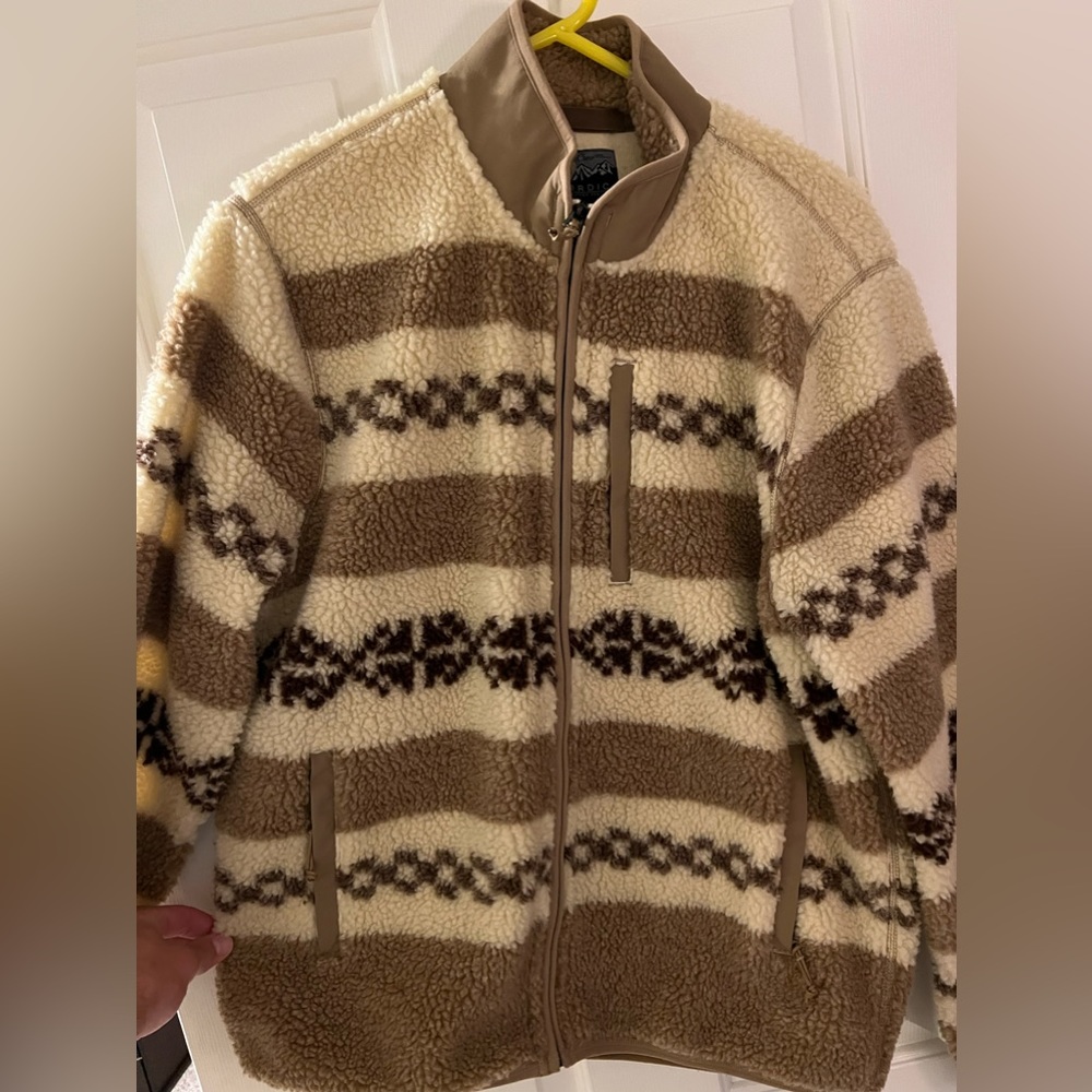 J. Crew Full Zip sherpa jacket